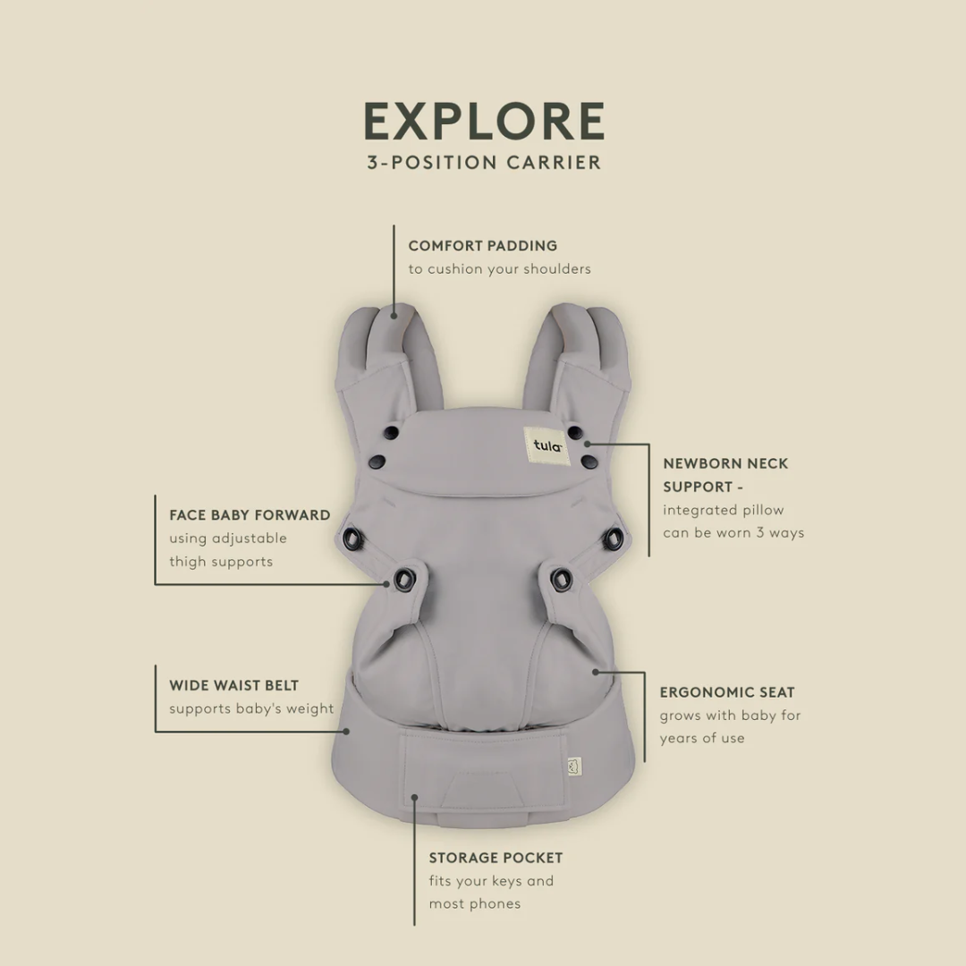 Baby Tula Explore Carrier - Linen Ash